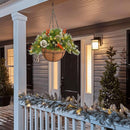 DIY Pre-Lit Artificial Christmas Hanging Basket Garden Patio Lawn Decorations`