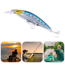 Minnow Fishing Lures 10.5cm 25.4g Sinking Artificial Wobbler Bait (Blue)