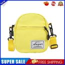 Fashion Women Canvas Patchwork Crossbody Bag Casual Mini Handbags (Yellow)