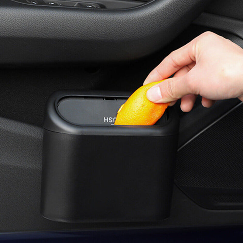 Car Trash Can Bin Hanging Vehicle Garbage Storage Box Auto Waste Organizer