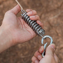 5pcs Stainless Steel Wind Rope Buckle Spring Awning Hook Buckles for Camping