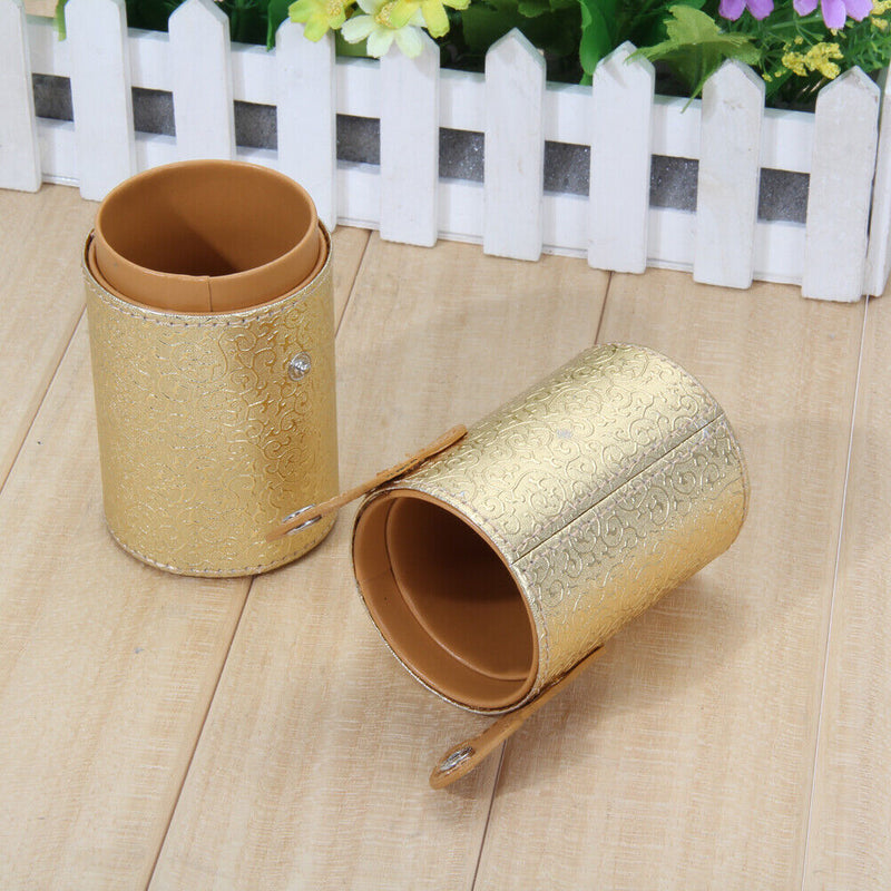 Leather Cosmetic Case Storage Makeup Bags Organizer Brush Tube Holder Cup Newly