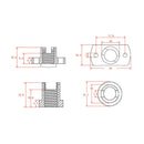 2Sets CR10 T8 Anti Backlash Spring Loaded Nut for Upgrade Ender 3s Ender 3 Pro