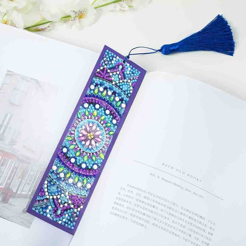 Retro Pattern Diamond Painting Bookmark DIY Special Shaped Cross Stitch Craft