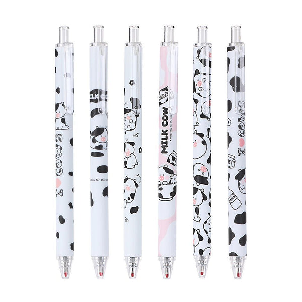 Writing Pen 0.5mm I love Milk Stationery Cows Pattern Gel Pen Office School