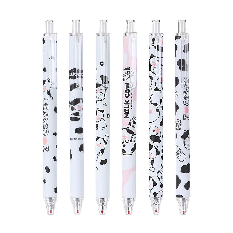 Writing Pen 0.5mm I love Milk Stationery Cows Pattern Gel Pen Office School