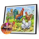 5D Diamond Painting Kit DIY Chicken Coop Full Round Drill Mosaic Pictures