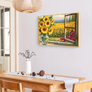 5D Full Round Drill Sunflower Diamond Painting Kit for DIY Home Art Decoration