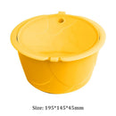 Stainless Steel Reusable Coffee Capsule Cup Filter for Dolce Gusto (Yellow)