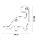 Dinosaur LED Neon Light Colorful Neon Sign Hanging Decoration Lamp (White) Newly