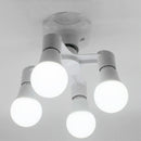 3PC 3 in 1/4 in 1/5 in 1 E27 to E27 Base Socket Splitter LED Light Lamp (B)