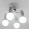 3PC 3 in 1/4 in 1/5 in 1 E27 to E27 Base Socket Splitter LED Light Lamp (B)