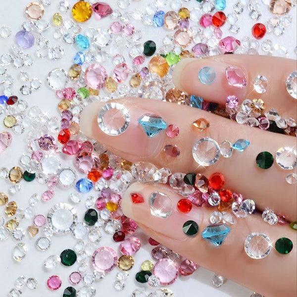DIY Manicure Decor Glitter Micro Beads Nail Art Crystals Bottle Caviar