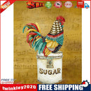 5D DIY Rooster on Candy Jar Full Round Drill Diamond Painting Kit Art Craft
