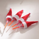 Xmas Lollipop Cover Creative Chic Ornament for Kitchen Utensils Soda Wine Bottle