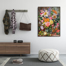 Painting By Numbers DIY Colorful Flower Canvas Oil Wall Art Picture Ornament Kit