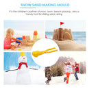 Love Shaped Snowball Maker Clip Kids Winter Snow Sand Mold Random (Yellow) Newly