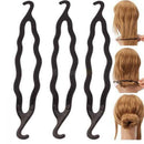 Fashion Black Magic Tool Styling Clip Hair Twist Bun Maker Stick