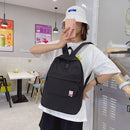 Women Preppy Style Solid Color Shoulder Bag Students Large Capacity Knapsacks
