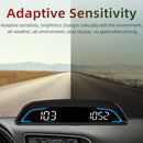 Car Hud Display Car Projector Alarm Head Up Display Electronic Accessory Black