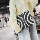 Leopard Print Leather Clutch Women Purse Zip Wallet Travel Makeup Storage Bag