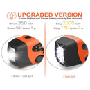2000mAh Portable Hand Crank FM AM WB NOAA Radio Solar Radio Torch (Orange) Newly