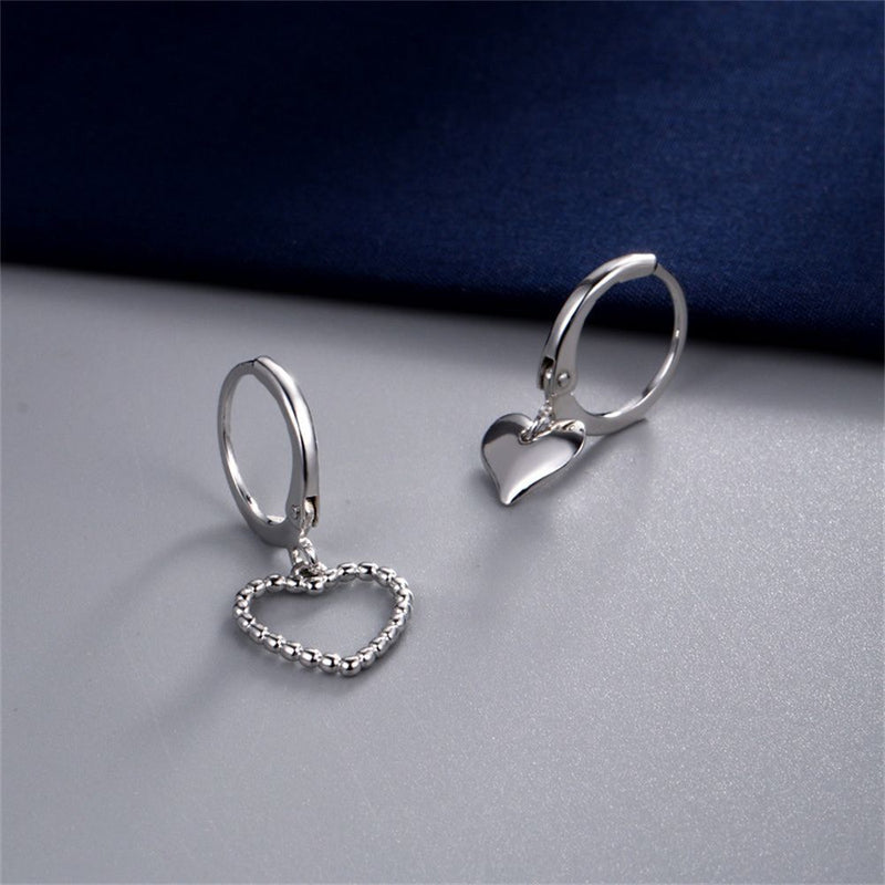 Drop Earrings Asymmetry Love Heart Earrings Irregular Earrings Jewelry
