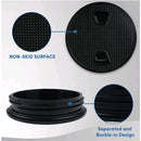 Yacht Round Non-slip White 6 Inch Sailing Inspection Deck Cover Lid Boat Marine