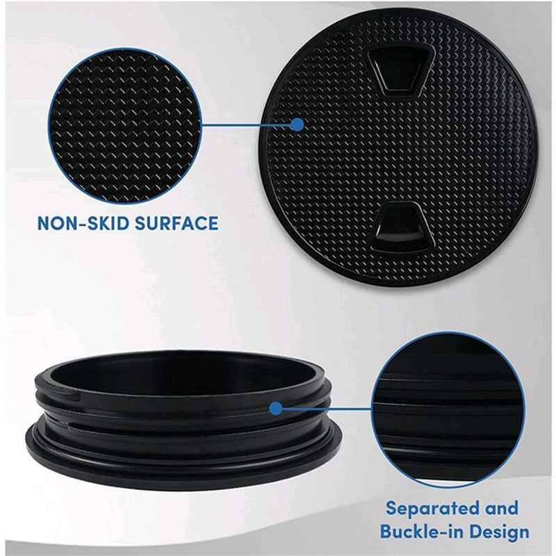 Yacht Round Non-slip White 6 Inch Sailing Inspection Deck Cover Lid Boat Marine