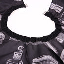 Apron Cartoon Pattern Cutting Hair Waterproof Cloth Salon Beard Hairdresser