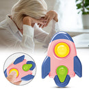 Rocket Dimple Sensory Toys Stress Relief for Kids Baby Finger Board Hand Sque