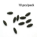 Fishing Rigs Connector Bead Terminal Bead Line Holder Trough Fishing Feeder