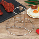 Steel BBQ Grill Beer Can Chicken Holder Chicken Roaster Rack Chicken Stand