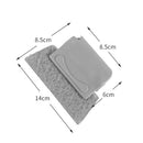 Groove Cleaning Window Brush Corners Gaps Household Cleaner Tool (Gray) Newly
