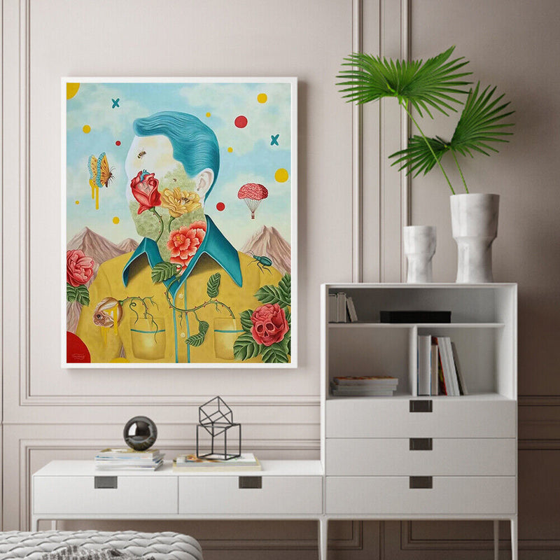 Flower Personification Oil Paint By Numbers DIY Acrylic Painting Home Decoration