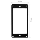2pcs/set Flat Bottom Humbucker Pickup Frames for Electric Guitar (Black)