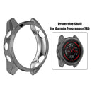 Plated TPU Case for Garmin Forerunner 745 Cover Bumper Protector (Grey)