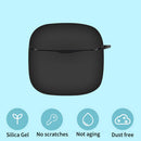 Wireless Earphone Cover for SoundPEATS Air3 Silicone Protector Case (Black)