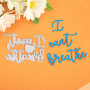 Metal Cutting Dies Stencils for DIY Scrapbooking Album Photo Letters Card Craft