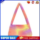 Animal Underarm Bag Women Mini Plush Shoulder Handbags Purse (15 Tie Dye)