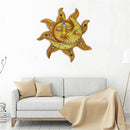 Metal Sun Moon Art Crafts Rust-proof Wall Ornament Gift Home Garden Decor Newly