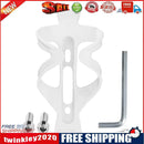 Mountain Bike Kettle Cage MTB Water Bottle Holder with Screw Wrench (White)