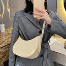 Fashion Solid PU Underarm Bag Alligator Pattern Shoulder Pouch Lady Daily Hobos