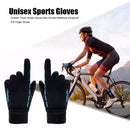 Windproof Touch Screen Gloves Outdoor Cycling Reflective Full Finger Gloves