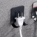 Self-Adhesive Stainless Steel Double Hooks Bathroom Shaver Holder Hanger