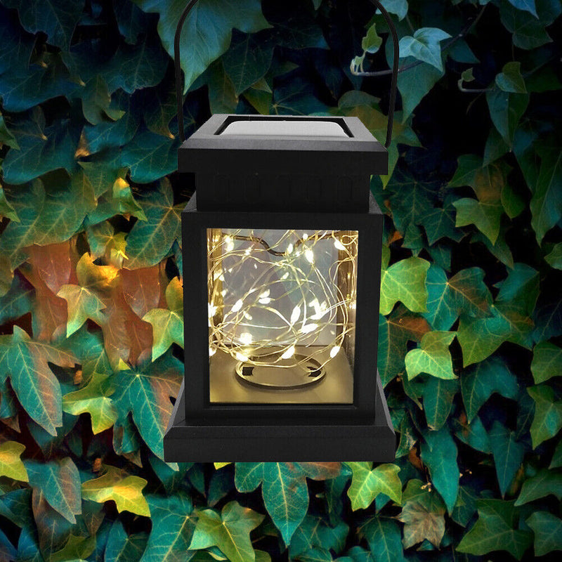 Solar LED Lantern Lights Waterproof Lamps Outdoor Hanging Garden Patio Decor