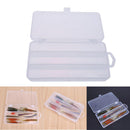 3 Compartments PP Fishing Bait Box Single Layer Fishing Hook Storage Case