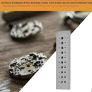 30 Holes Stainless Steel Riveting Stake Tool Punch Block Watch Repair Tool