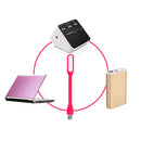 LED USB Lamp Mini Portable Laptop Book Reading Desk Night Lighting (Pink) Newly