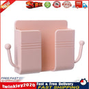 Adhesive Remote Control Mobile Phone Charging Plug Organizer Rack (Pink) Newly
